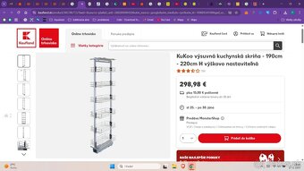 Predám potravinovú skriňu drôtený systém - 4