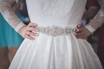 Predám svadobné šaty – veľká zľava - 4