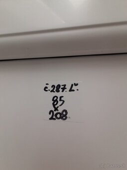 Plastové dvere Č. 287 . Ľ - 4