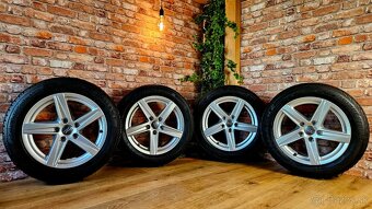 Alu R16 5x112 orig. AUDI + zimné pneu 205/55 R16 - 4