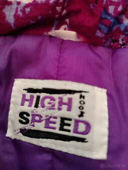 Dievčenská zimná kombinéza s opaskom, veľ. 146 - 4