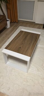 Predam konferenčný stolík RETRO, farba orech biela - 4