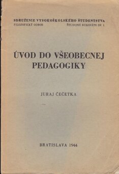 Predám nasledujúce raritné knihy z pedagogiky - 4
