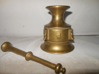 Mosadzný mažiar obojstranný s tľčikom - 4