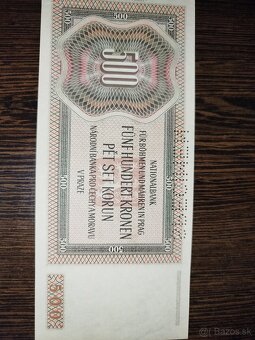 500 korún 1942 Protektorát. SPECIMEN Top stav - 4