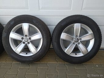 Orig. sada VW, Škoda, Seat 5x112 R17 + pneu 215/65 R17 - 4
