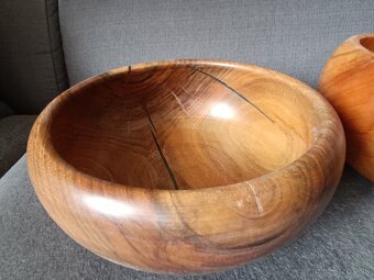 Drevené servírovacie misy, priem.23 cm - 4