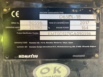 Buldozer Komatsu D65EX-18 - 4