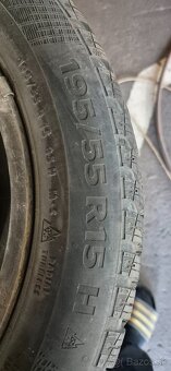 Predám zimný komplet 195/55R15 na škoda fábia. - 4