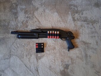 Brokovnica M870 - ABS, krátká, sklopná pažba - 4