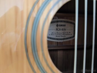 Raritná akustická gitara Yamaha FGX-B1N - 4