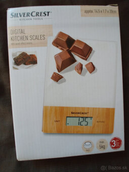 Digitalna kuchynska vaha, biela/drevo, uplne nova - 4