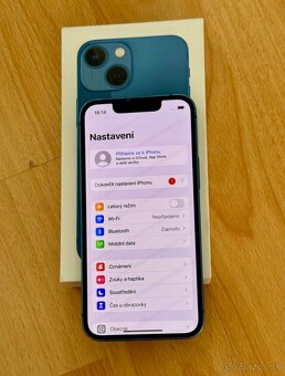 iPhone 13 Blue BATERIE 100% TOP - 4