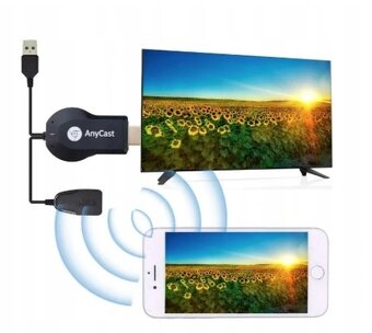 Adaptér Wi-Fi AnyCast M2 Plus na TV streaming - 4