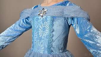 princeznovské zimné šaty, vianoce, karnevalový kostým - 4