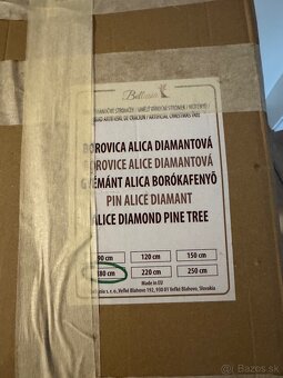 UMELÝ VIANOČNÝ STROMČEK BOROVICA ALICA DIAMANTOVÁ 180cm - 4