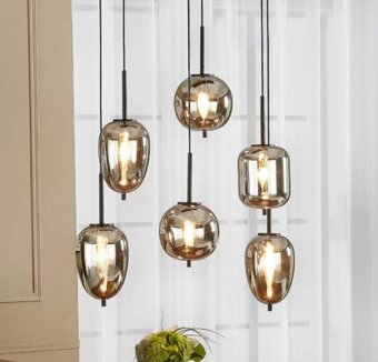 Svetlo na strop/luster LINDBY - 4