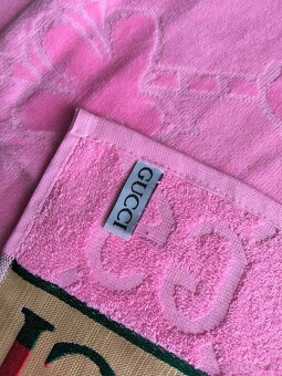 Luxusná osuška Gucci - ružová / modrá - 4