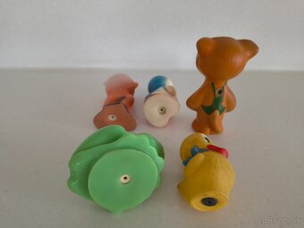 Staré gumené pískacie hračky - 4