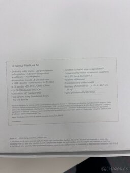 Macbook AIR 2017 A1466 na opravu alebo diely - 4