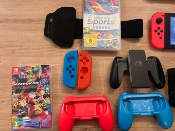 Nintendo Switch komplet balík + hry / možná výmena za PS5 - 4