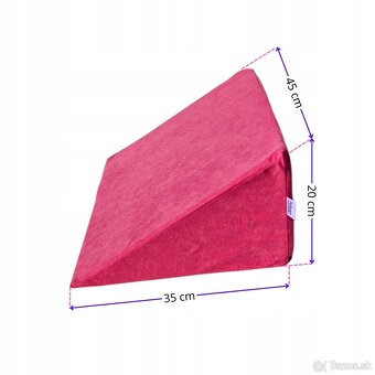 Predám ortopedický klinový vankúš 35x45x20cm Modrý - 4