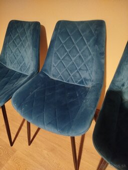 Jedálenská stolička MINERVA I - modrá - 4