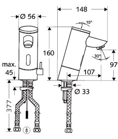 Vodovodna bateria Schell Puris E HD-M - 4