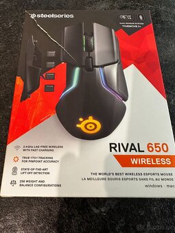 Predám hernú myš SteelSeries Rival 650 Wireless - 4