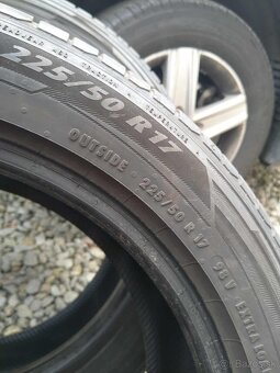225/50 R17 letné + alu disky. - 4