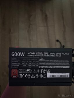 600W MWE Bronze CoolerMaster zdroj v perfektnom stave - 4