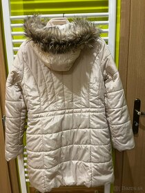 Zimná páperová bunda s kožušinkou - 4