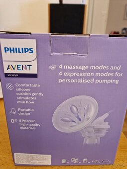 Predám elektrickú odsávačku mlieka Philips Avent Essential - 4