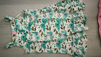 Rôzne zanovné dievčenské šatočky v.128, bavlna, nosené iba - 4