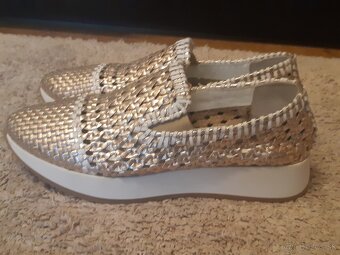 Zlate tenisky damske - 4