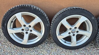 Predám krasne kolesá Audi+celoročne pneumatiky 5x112 r17 - 4