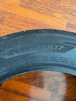 Predám jedenú ľetnú pneumatíku 215/55R17 Hankook - 4