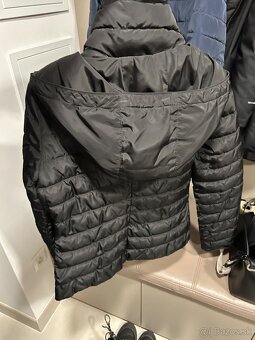 Armani bunda čierna s kapucňou - 4