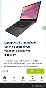 Predam notebook Asus Chromebook, nepouzivany, v krabici. - 4
