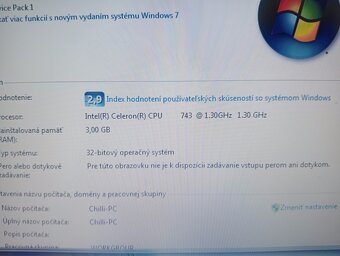 predám notebook CHILI GREEN I30IL1 PLATIN SE , WINDOWS 7 - 4