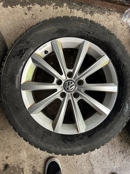 4ks Originál disky volkswagen 5x112 r17 z tiguanu 215/65 - 4