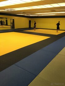 Tatami Champion puzzle čierno-žltá 105cm x 105cm x 2cm - 4