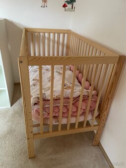 Detská drevená postieľka - 4