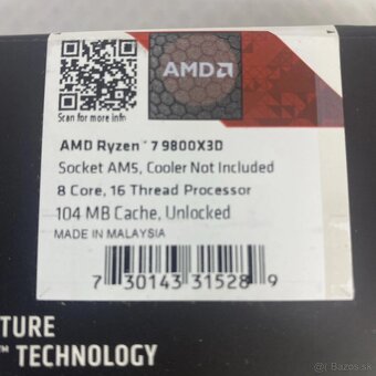 Nový CPU AMD Ryzen 7 9800X3D(možný odpočet DPH) - 4