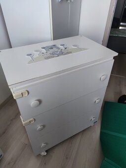 Pali detská postieľka + prebalovací pult SMART JOY + komoda - 4