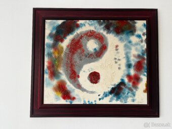 krasny velky obraz jin jang - 4