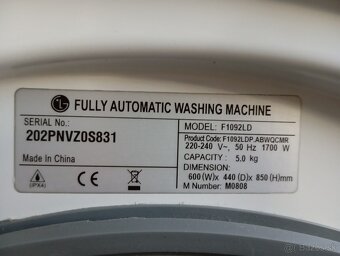 Práčka LG Direcd drive 5kg - 4