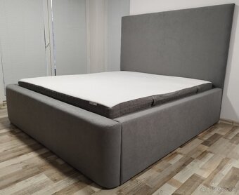 manzelska postel siva, 180x200x68 cm - 4