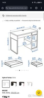 Pracovný/písací stôl - 4