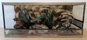 Terárium 90x40x40 s 3D stenou - 4